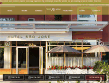 Tablet Screenshot of hotelsaojose.com